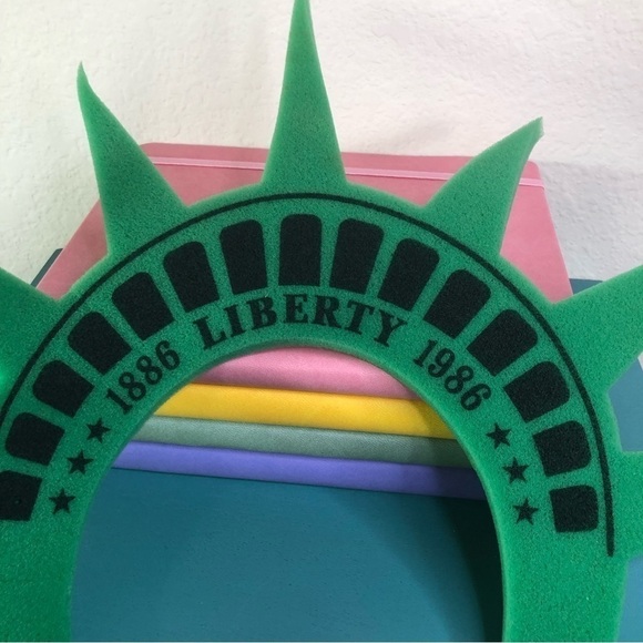 Statue of Liberty Foam Crown Centennial 1886 1986 Celebration Hat Vintage Rare - Picture 2 of 6